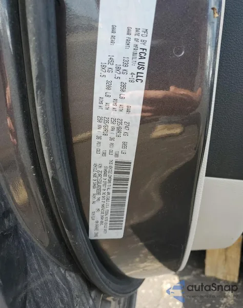 2018 Chrysler Pacifica Touring L Plus из США, поврежденный, VIN 2C4RC1EG6JR292285